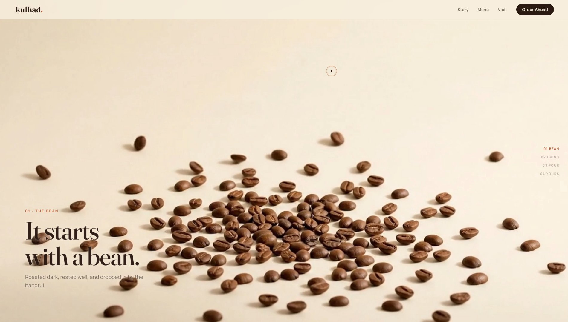 kulhad. — Coffee Website screenshot 1
