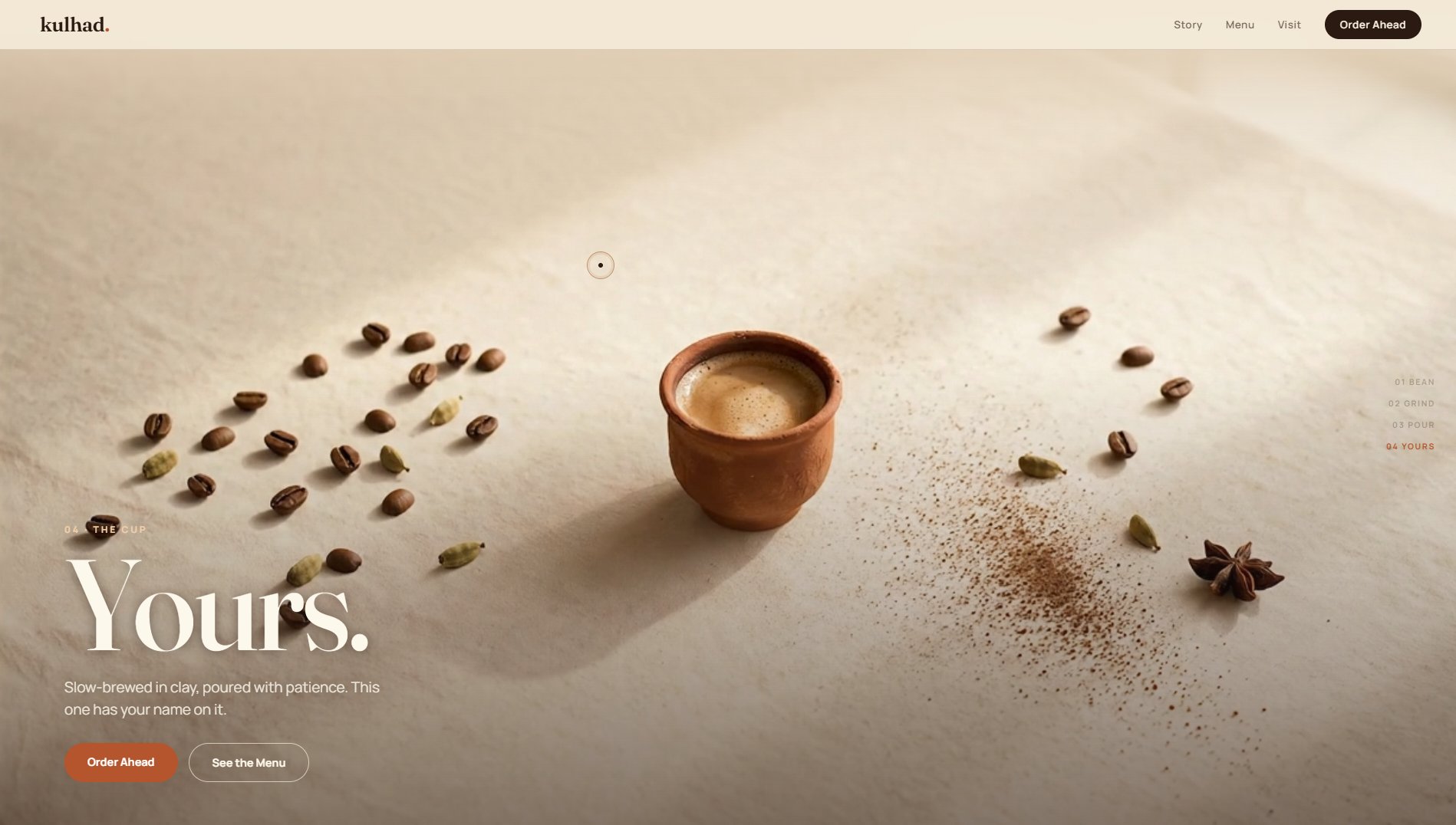 kulhad. — Coffee Website screenshot 4
