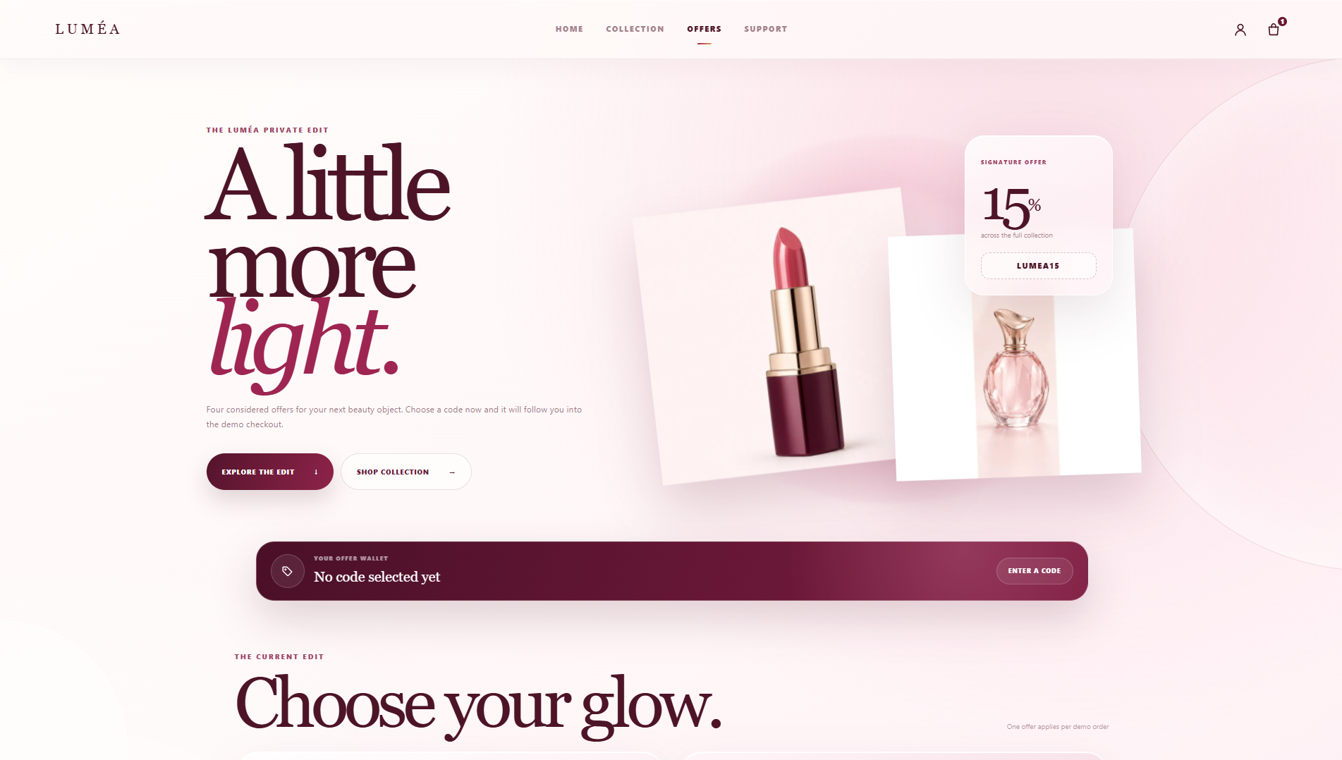 LUMEA — Beauty Website screenshot 3