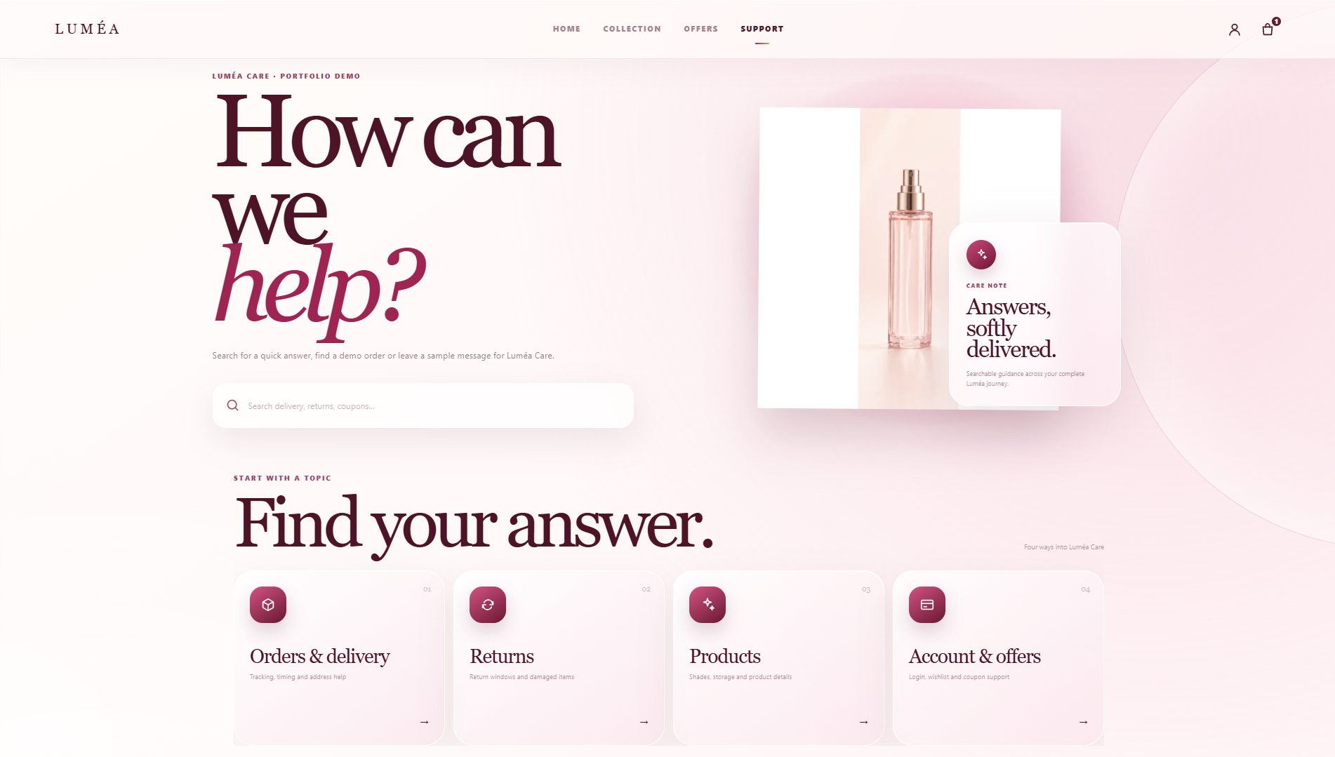 LUMEA — Beauty Website screenshot 5