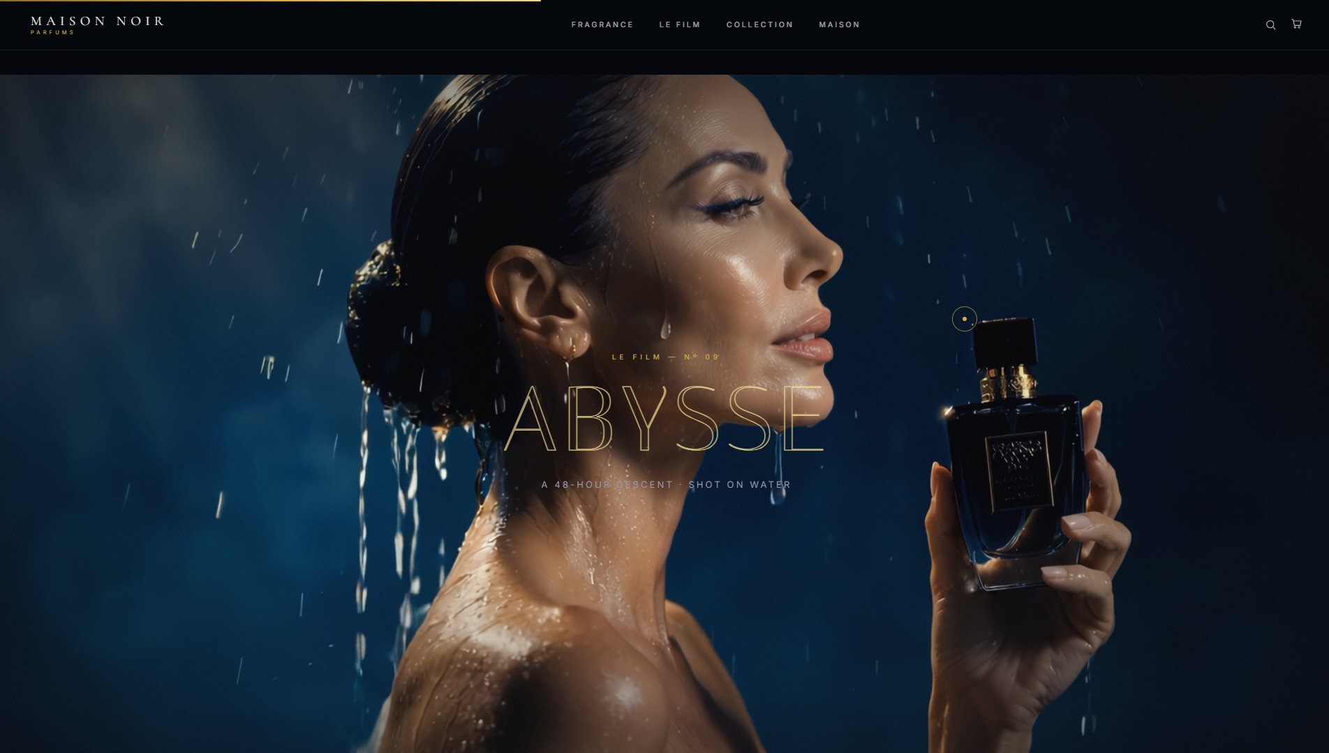 MAISON NOIR — Perfume Website screenshot 3