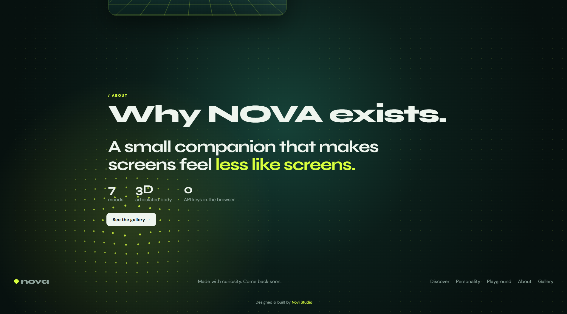 NOVA — Robot Website screenshot 3