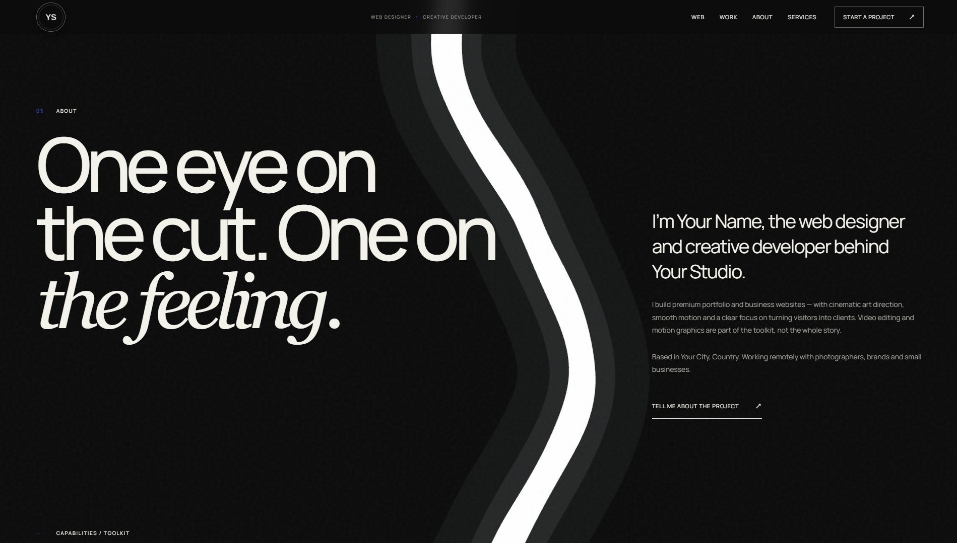 Your Studio — Portfolio Website screenshot 3